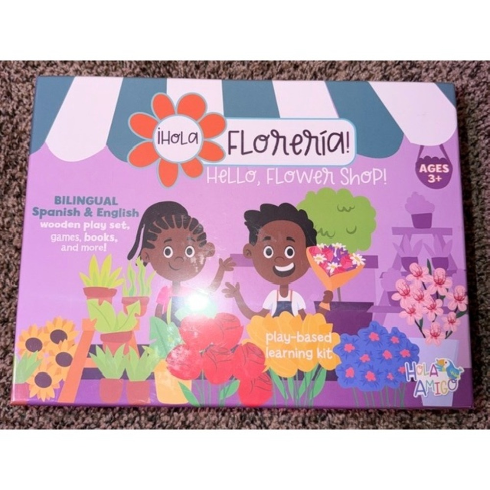 Hola Amigo Floreria Hello Flower Shop Bilingual Spanish English Learning Kit New